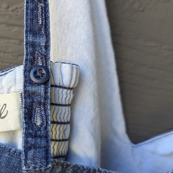 Madewell Denim Thistle Cami Jumpsuit Chambray Blue Size 4 Wide Leg - Picture 6 of 10